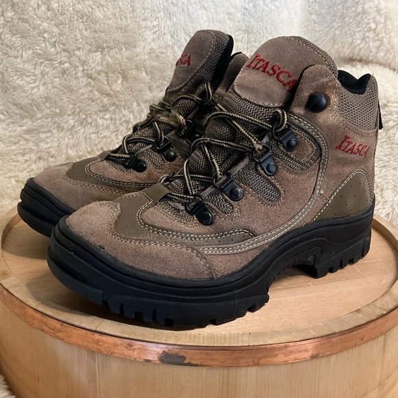 Itasca Brown Lace Up Hiking Outdoor Rugged Boots Size 7 - Picture 5 of 8